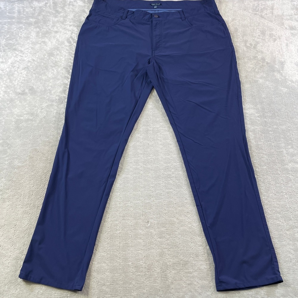 Peter‎ Millar Crown Crafted Pants Mens 42x32 Blue Performance Golf Stretch Light